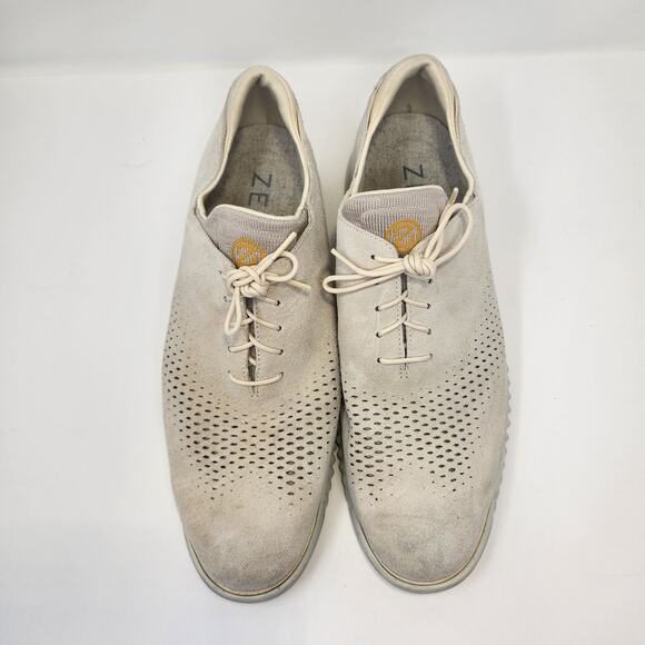 Cole Haan ZeroGrand Cream Suede Perforated Oxford Shoes Men Size 13M Casual Work main image 8